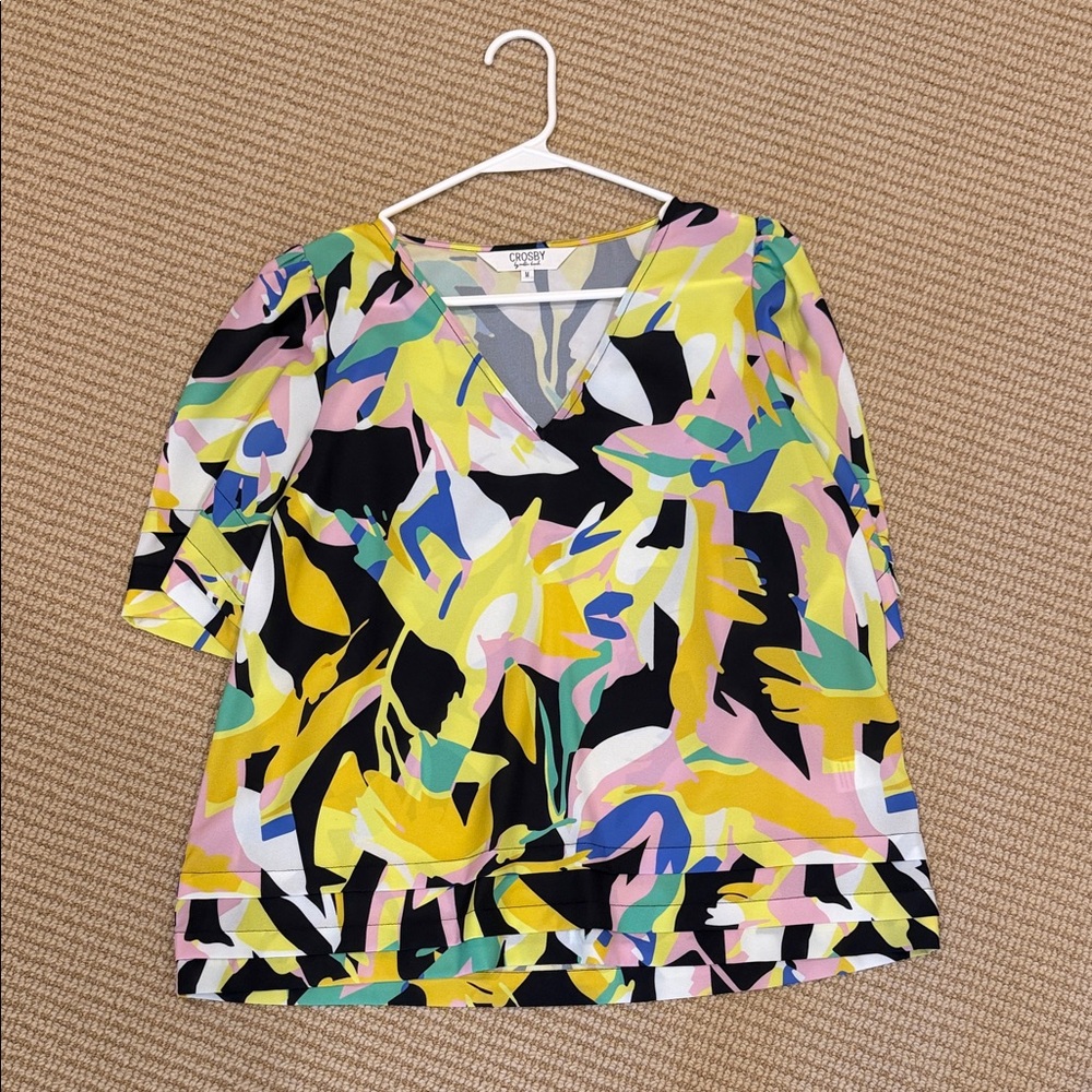 CROSBY by Mollie Burch Vibrant Multicolor Blouse